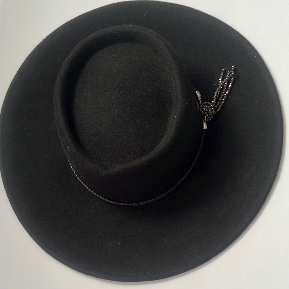 Scala Classic Black Hat‎ with Beaded Trim